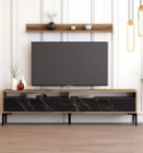 nuc/marmură neagră/negru