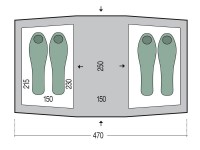 Палатка Pinguin Base Camp Green фото №2 — интернет-магазин Desire.md