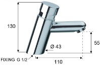 Смеситель для умывальника Remer Tempor TE18 фото №2 — интернет-магазин Desire.md