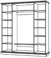 Dulap КМК Лаура 4Д Alb/Plombir (0863.6) imaginea #2 — magazin online Desire.md