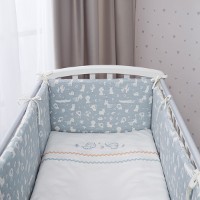 Lenjerie de pat pentru copii Perina Toys (TS6-02.2) Animals Blue imaginea #3 — magazin online Desire.md