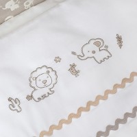 Lenjerie de pat pentru copii Perina Toys (TS6-02.4) Animals Sand imaginea #2 — magazin online Desire.md