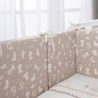 Lenjerie de pat pentru copii Perina Toys (TS6-02.4) Animals Sand imaginea #5 — magazin online Desire.md