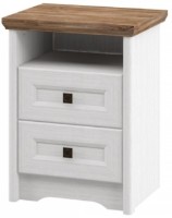 Прикроватная тумба Неман Тифоли МН-035-14 Белый Структурный/Дуб Стирлинг