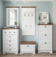 Cuier Неман Тиволи MH-035-31 Alb/Stejar Stirling imaginea #2 — magazin online Desire.md