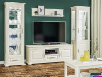 Витрина Неман Марсель МН-126 -12-1 Крем крашеное Дерево фото №2 — интернет-магазин Desire.md