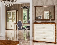 Витрина Неман Марсель МН-126-19 Крем/Дуб Кантри фото №2 — интернет-магазин Desire.md