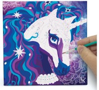 Tablou pe numere Nebulous Stars Paint-by-Number on Canvas Nebulia & Horse (11421) imaginea #3 — magazin online Desire.md