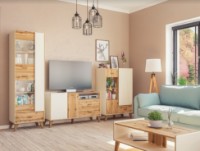 Dulăpior Неман Сканди МН-036-01 Stejar Votan/Alb imaginea #3 — magazin online Desire.md