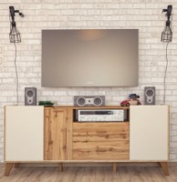 Dulăpior Неман Сканди МН-036-04 Stejar Votan/Alb imaginea #2 — magazin online Desire.md