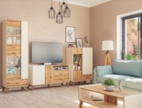 Шкаф Неман Сканди МН-036-08 Дуб Вотан/Белый фото №3 — интернет-магазин Desire.md