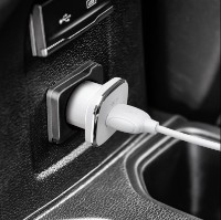 Încărcător auto Borofone BZ12A Set Type-C White imaginea #2 — magazin online Desire.md