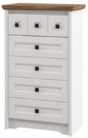 Комод Неман Тиволи МН-035-02 Белый Структурный/Дуб Стирлинг фото №1 — интернет-магазин Desire.md