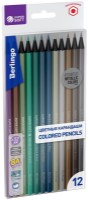 Creioane colorate Berlingo SuperSoft Metallic 12pcs