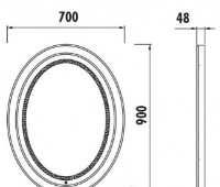 Зеркало для ванной Creavit Antique AN4070.01.BB фото №3 — интернет-магазин Desire.md