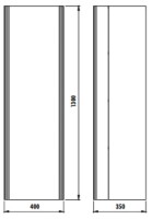 Шкаф-пенал Creavit Drop DP2130.02.AA фото №2 — интернет-магазин Desire.md