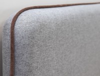 Кровать Нижегородмебель&К Миа 140 Купер 18 Серый фото №2 — интернет-магазин Desire.md