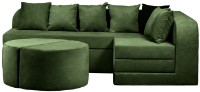 Бескаркасный диван Edka Jupiter 210x280x50 M35 Dark Green фото №3 — интернет-магазин Desire.md