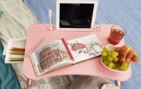 Столик для ноутбука West A1-12 Pink фото №3 — интернет-магазин Desire.md