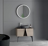 Комплект мебели для ванной Nplus Tucson 80 Caramel фото №3 — интернет-магазин Desire.md