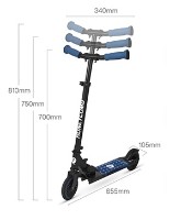 Trotinetă Qplay Honeycomb Blue imaginea #4 — magazin online Desire.md