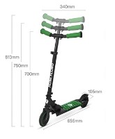 Самокат Qplay Honeycomb Green фото №3 — интернет-магазин Desire.md