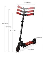 Trotinetă Qplay Honeycomb Red imaginea #3 — magazin online Desire.md