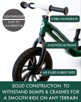 Bicicleta fără pedale Qplay Racer Green imaginea #2 — magazin online Desire.md