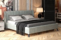 Кровать Нижегородмебель&К Мелисса 160 Тори 61 Cеребристый Cерый фото №2 — интернет-магазин Desire.md