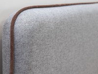 Кровать Нижегородмебель&К Миа 180 Купер 18 Серый фото №2 — интернет-магазин Desire.md