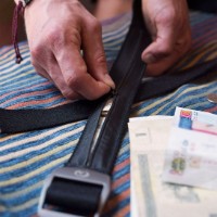 Curea-portofel Lifemarque Money Belt Black imaginea #2 — magazin online Desire.md