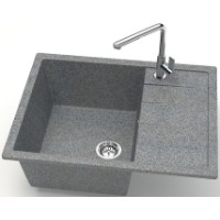 Кухонная мойка Marrbaxx Matte F151Q8 Dark Gray фото №2 — интернет-магазин Desire.md