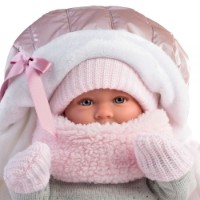 Păpușa Llorens Mimi Llorona Capazo Porta Bebe (74004) imaginea #5 — magazin online Desire.md