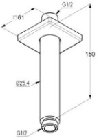 Dază de duș Kludi A-QA DN15 (6653591-00) imaginea #2 — magazin online Desire.md