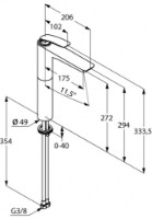 Смеситель для умывальника Kludi Balance (522989175) фото №2 — интернет-магазин Desire.md