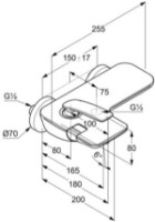 Baterie pentru cadă Kludi Balance (524458775) imaginea #2 — magazin online Desire.md