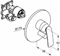 Baterie pentru cadă Kludi Balance (526508775) imaginea #2 — magazin online Desire.md