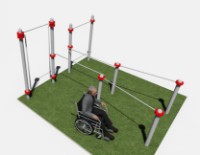 Aparat fitness exterior PlayPark PD-03 imaginea #2 — magazin online Desire.md