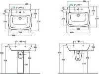 Умывальник Globo DA065.BI фото №2 — интернет-магазин Desire.md