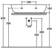 Умывальник Globo SB070.BI фото №3 — интернет-магазин Desire.md