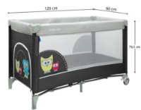 Pătuț pliabil Baby Mix HR-8052-175 Latte imaginea #3 — magazin online Desire.md