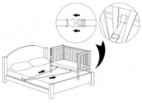 Atașament pentru un pătuț lateral Veres White\Beech (46.10.1.01) imaginea #3 — magazin online Desire.md
