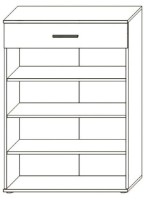 Rafturi pentru pantofi Sokme Барселона 2Д1Ш Дуб Артисан/Белый imaginea #2 — magazin online Desire.md