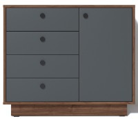 Comodă Fabrik Home Alister Nuc de Piatră/Antracit imaginea #1 — magazin online Desire.md