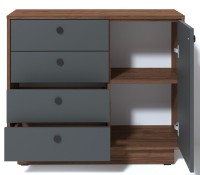 Comodă Fabrik Home Alister Nuc de Piatră/Antracit imaginea #3 — magazin online Desire.md