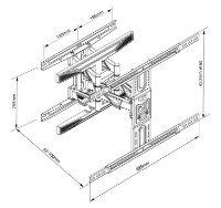 Кронштейн для ТВ Multibrackets M Vesa Flexarm L Full Motion Dual фото №10 — интернет-магазин Desire.md