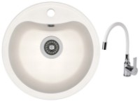 Кухонная мойка Dr.Gans DORA+SanDonna F9995 White VOR57124 фото №1 — интернет-магазин Desire.md