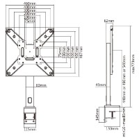 Кронштейн для монитора Multibrackets M Deskmount XL Black фото №6 — интернет-магазин Desire.md