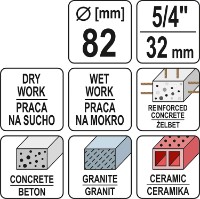 Коронка Yato YT-60375 фото №3 — интернет-магазин Desire.md