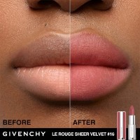 Ruj de buze Givenchy Le Rouge Sheer Velvet Matte Lipstick N16 Nude Boise imaginea #5 — magazin online Desire.md